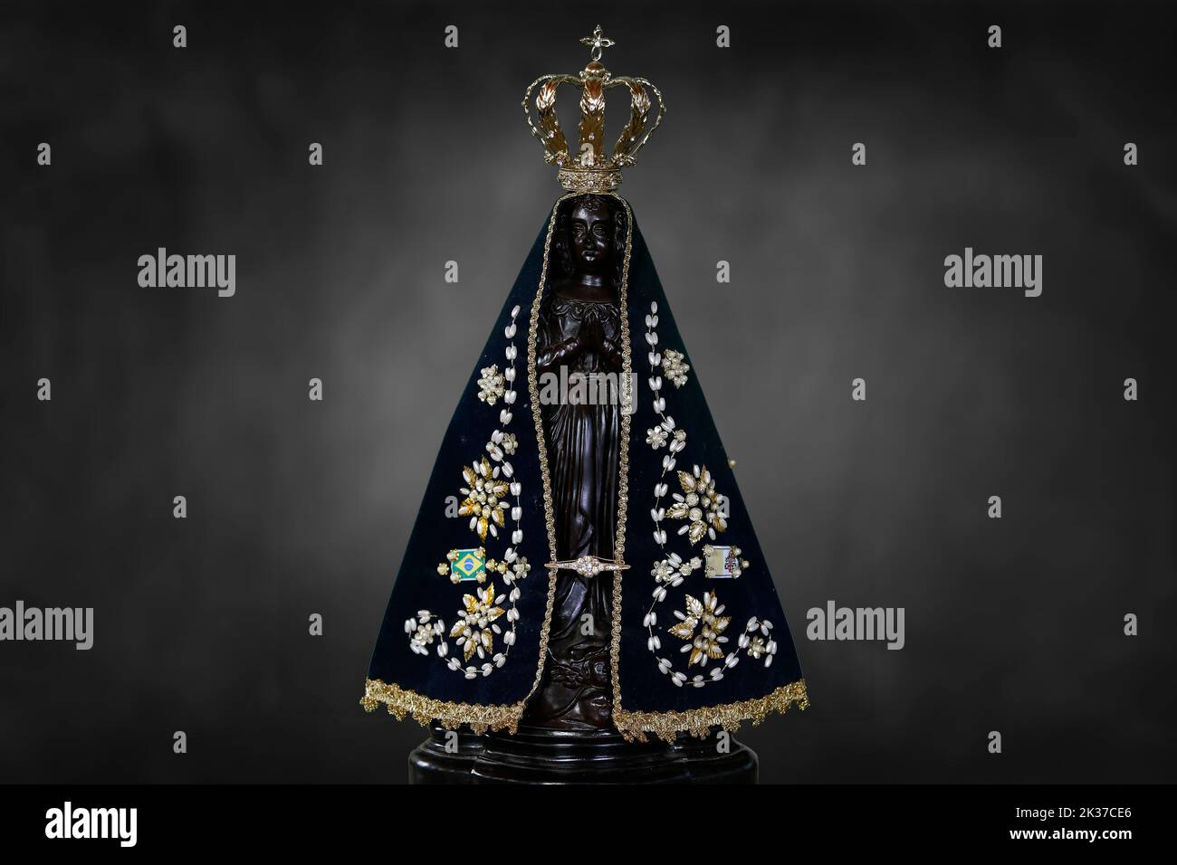Our Lady of Aparecida Statue of the image - Nossa Senhora Aparecida Stock Photo