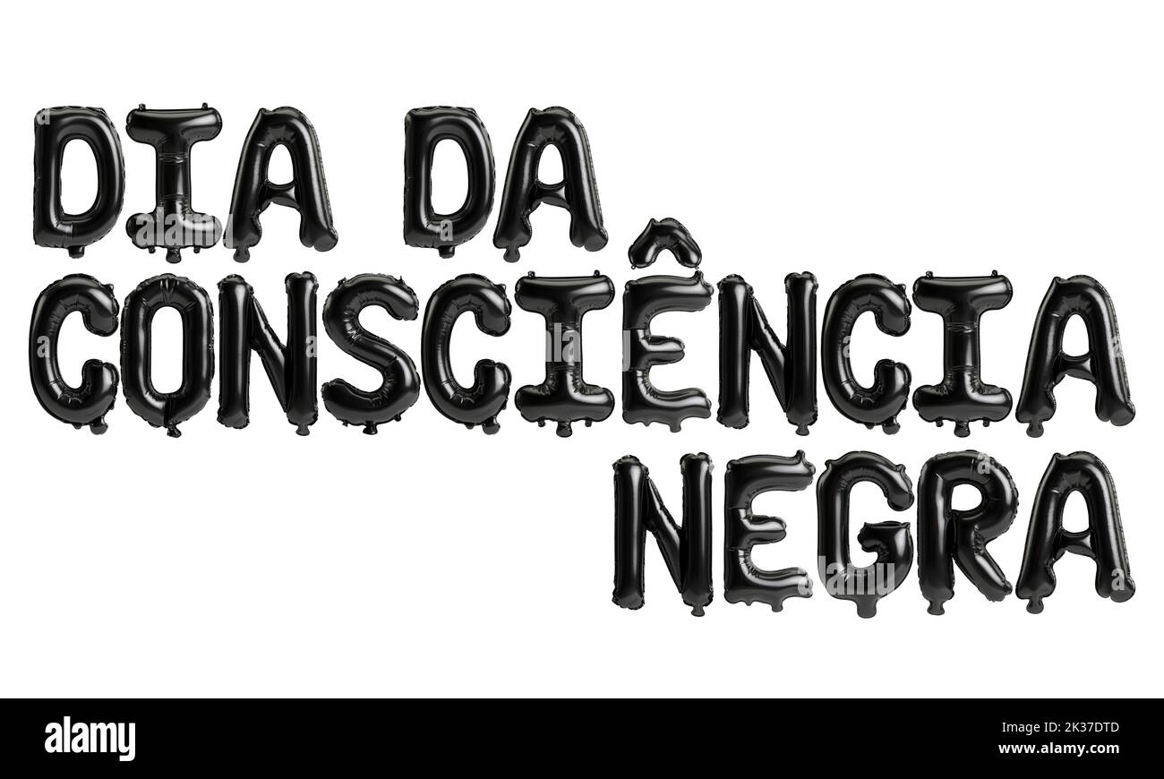 3d illustration of letter balloons isolated on background Stock Photo