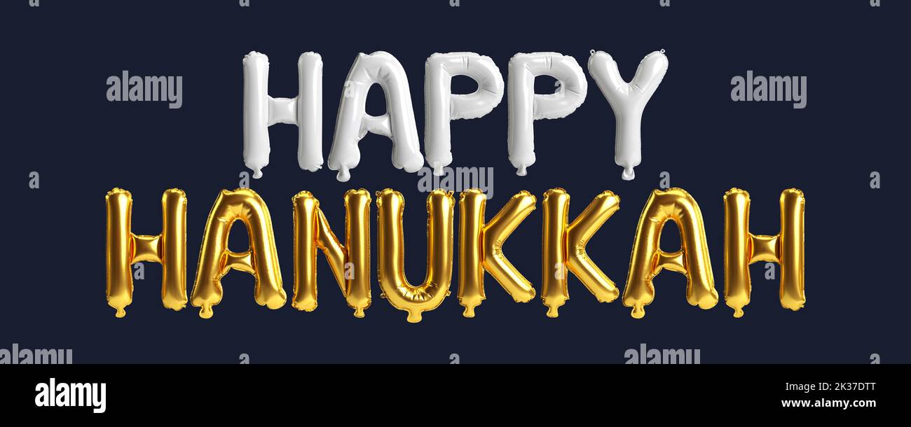 3d illustration of letter balloons isolated on background Stock Photo