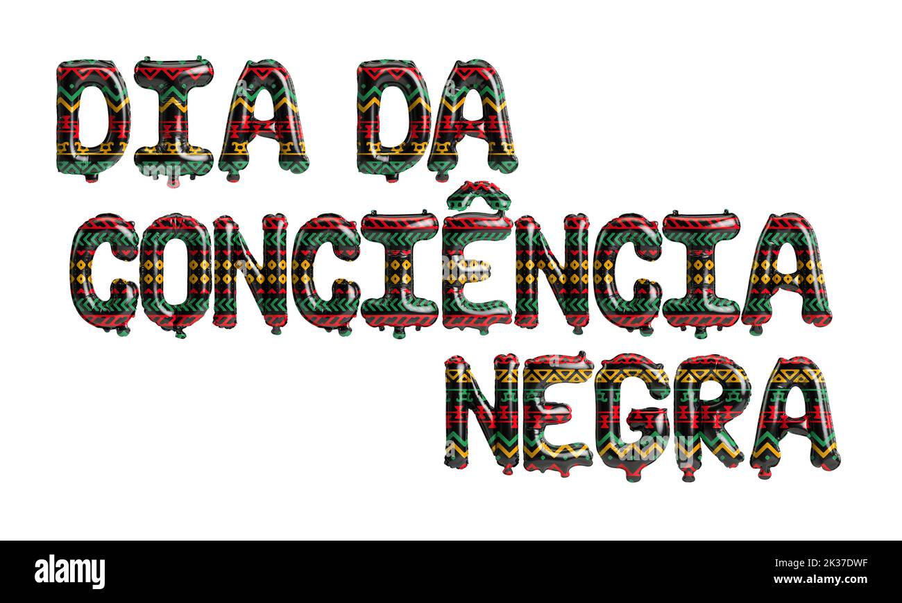 3d illustration of letter balloons isolated on background Stock Photo