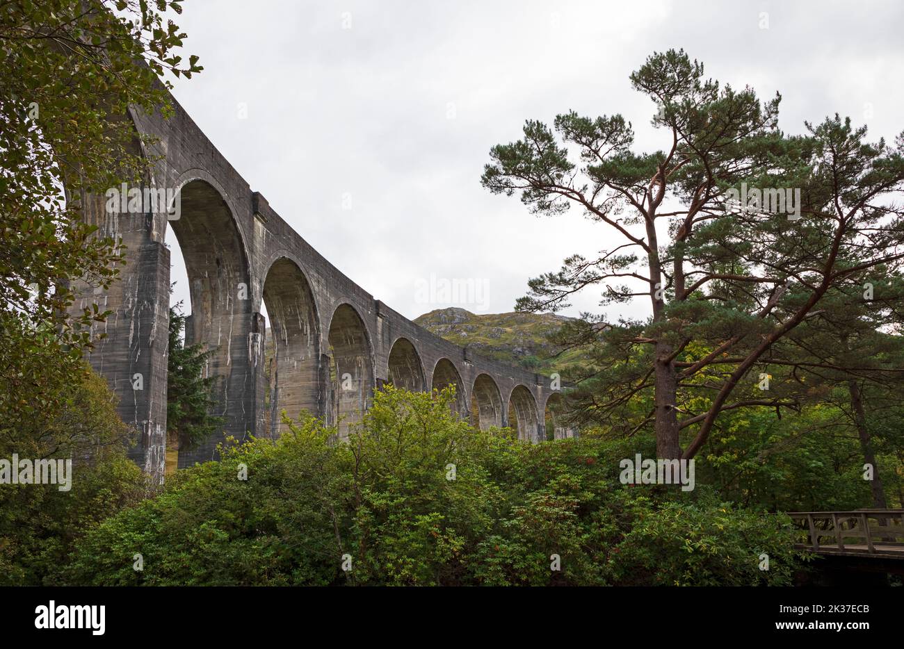 Glenifinnan Viaduct, Lochaber, Scottish Highlands, Scotland, UK Stock Photo