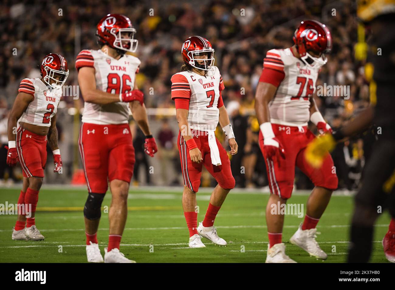 Utah Utes quarterback Cameron Rising (7) prepares to drive the Utes