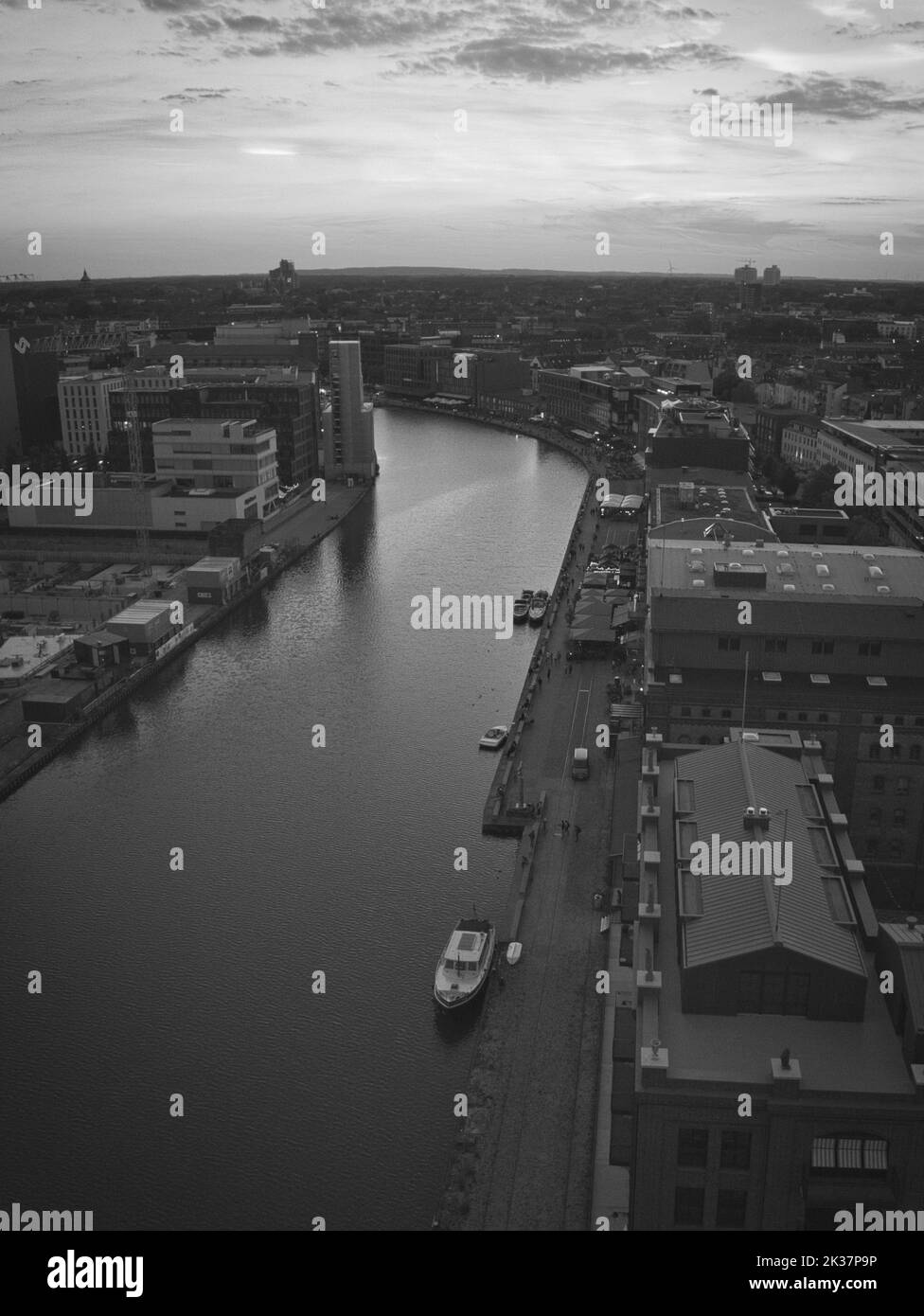 Germany vertical aerial Black and White Stock Photos & Images - Alamy