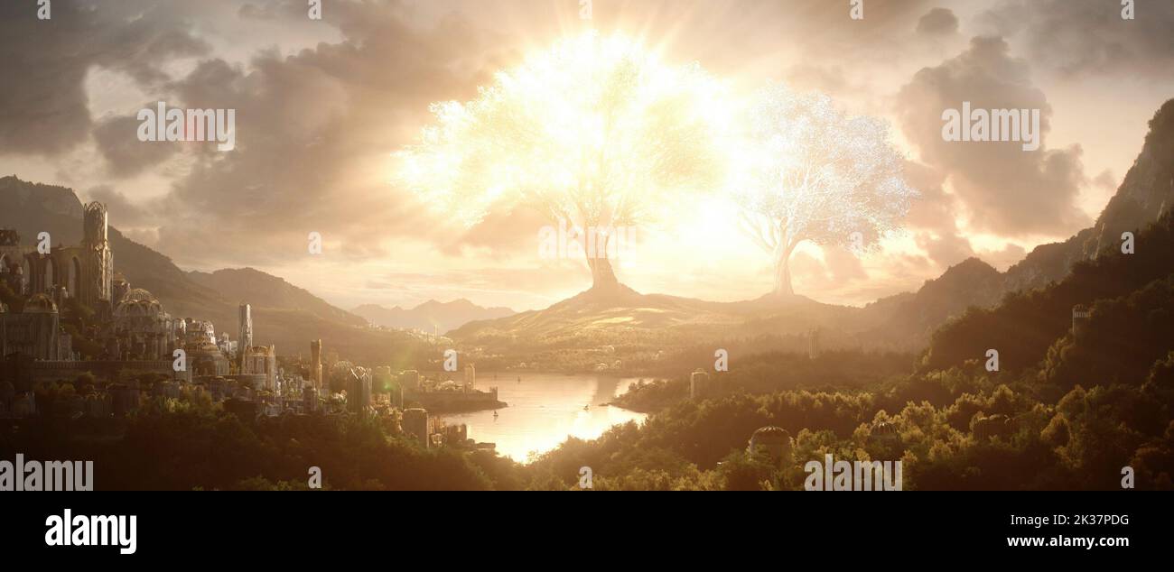 LORD OF THE RINGS: THE RINGS OF POWER (2022), directed by CHARLOTTE BRANDSTROM, JUAN ANTONIO BAYONA and WAYNE YIP. Credit: New Line Cinema / Warner Bros. Television / Amazon Studios / Album Stock Photo