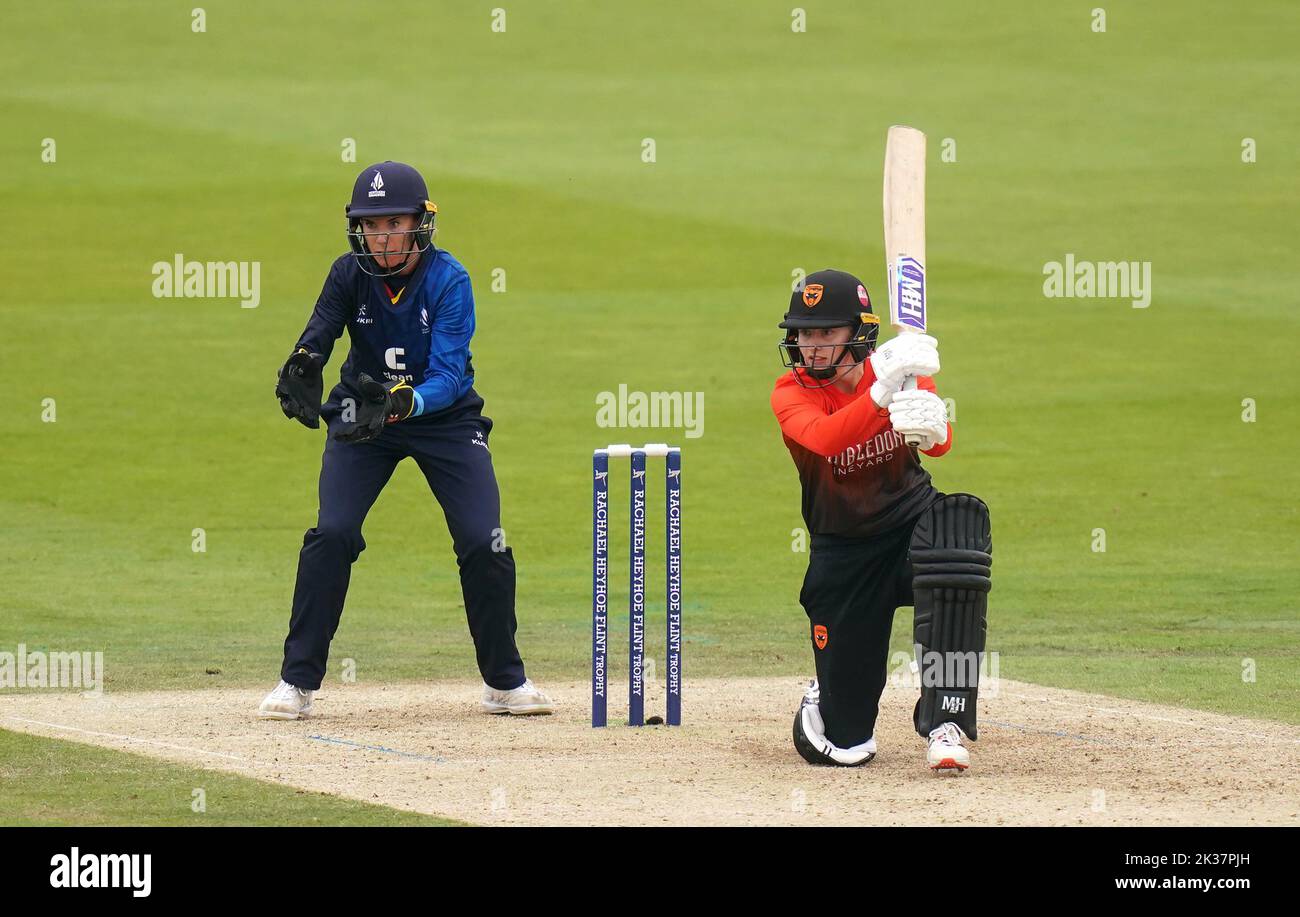 Southern Vipers' Charlie Dean bats during the Rachael Heyhoe Flint Trophy Final at Lord's, London. Picture date: Sunday September 25, 2022. Stock Photo