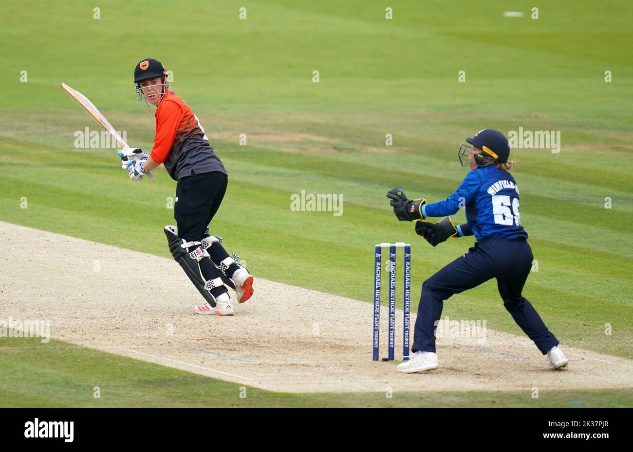 Southern Vipers' Georgia Adams bats during the Rachael Heyhoe Flint Trophy Final at Lord's, London. Picture date: Sunday September 25, 2022. Stock Photo