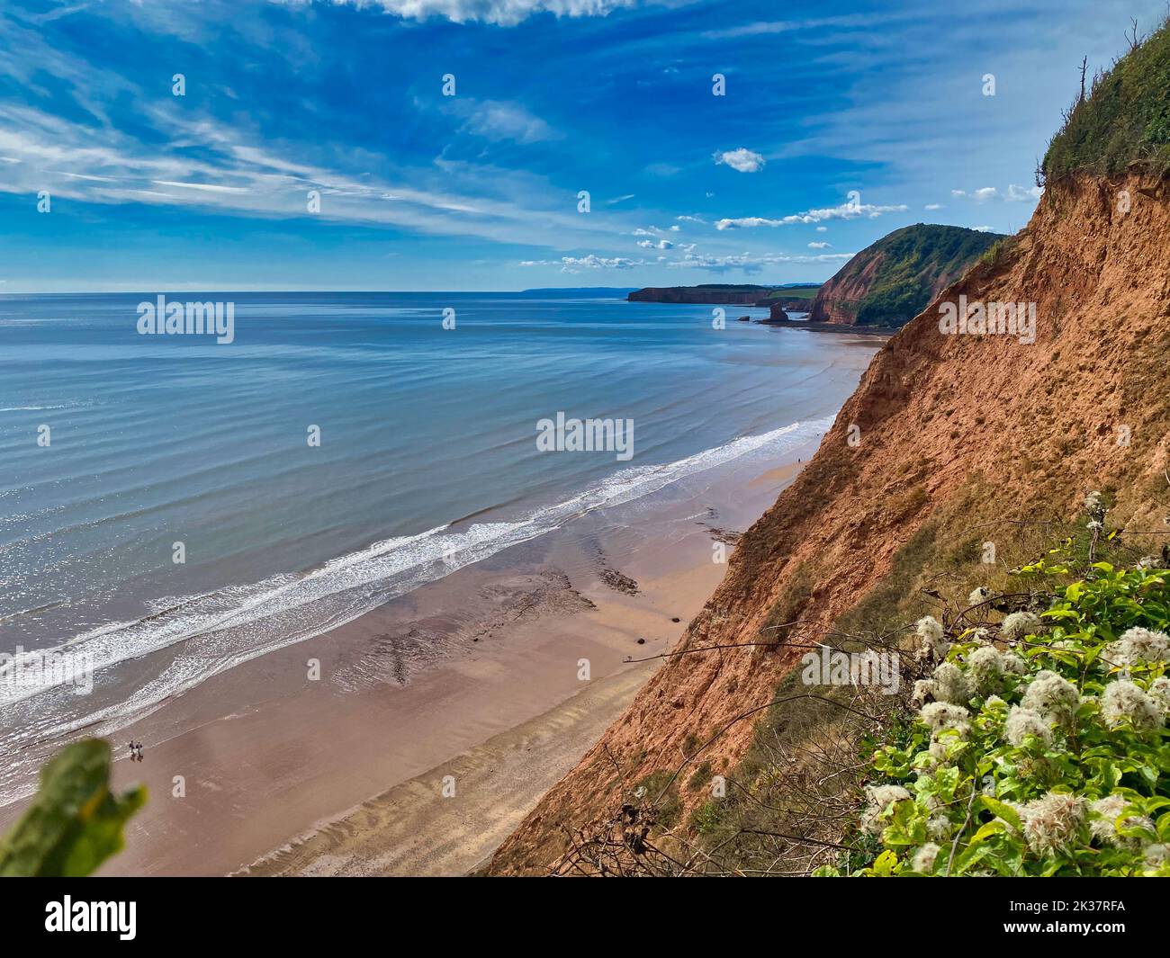 Peak Hill, Sidmouth beach in Devon Stock Photo Alamy