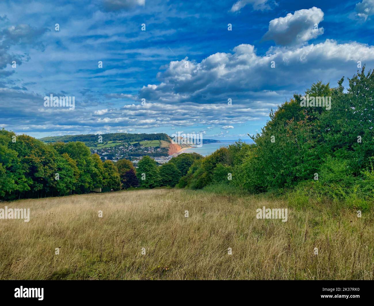 Peak Hill, Sidmouth beach in Devon Stock Photo Alamy