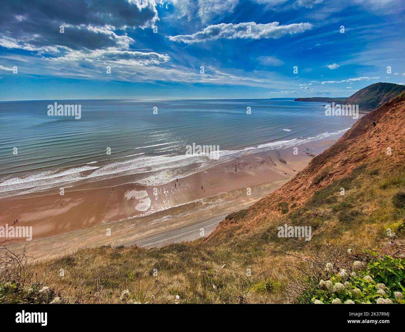 Peak Hill, Sidmouth beach in Devon Stock Photo Alamy