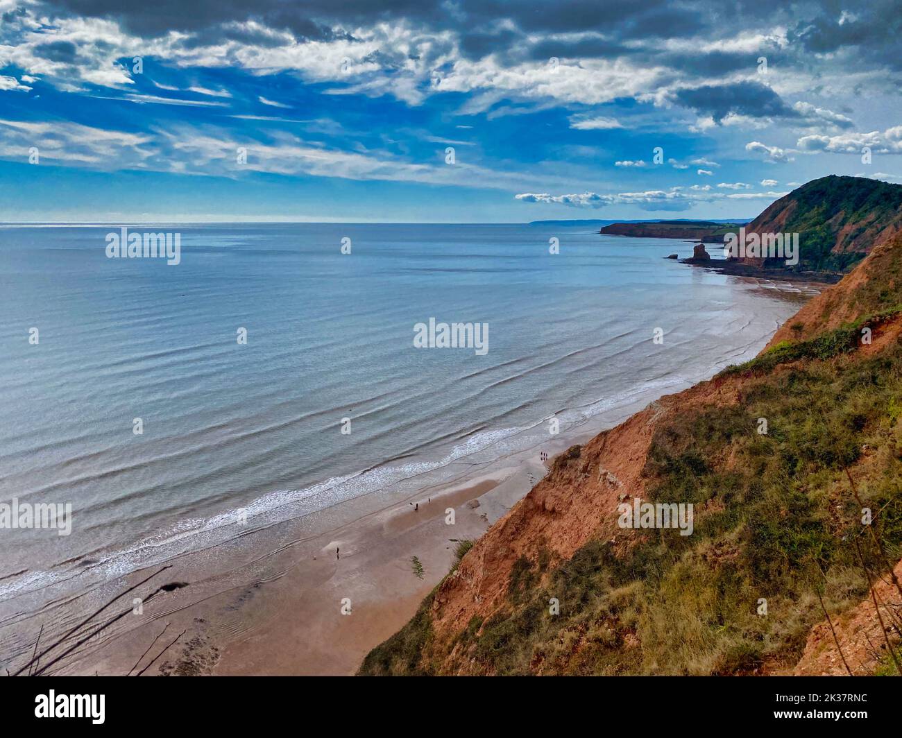 Peak Hill, Sidmouth beach in Devon Stock Photo Alamy