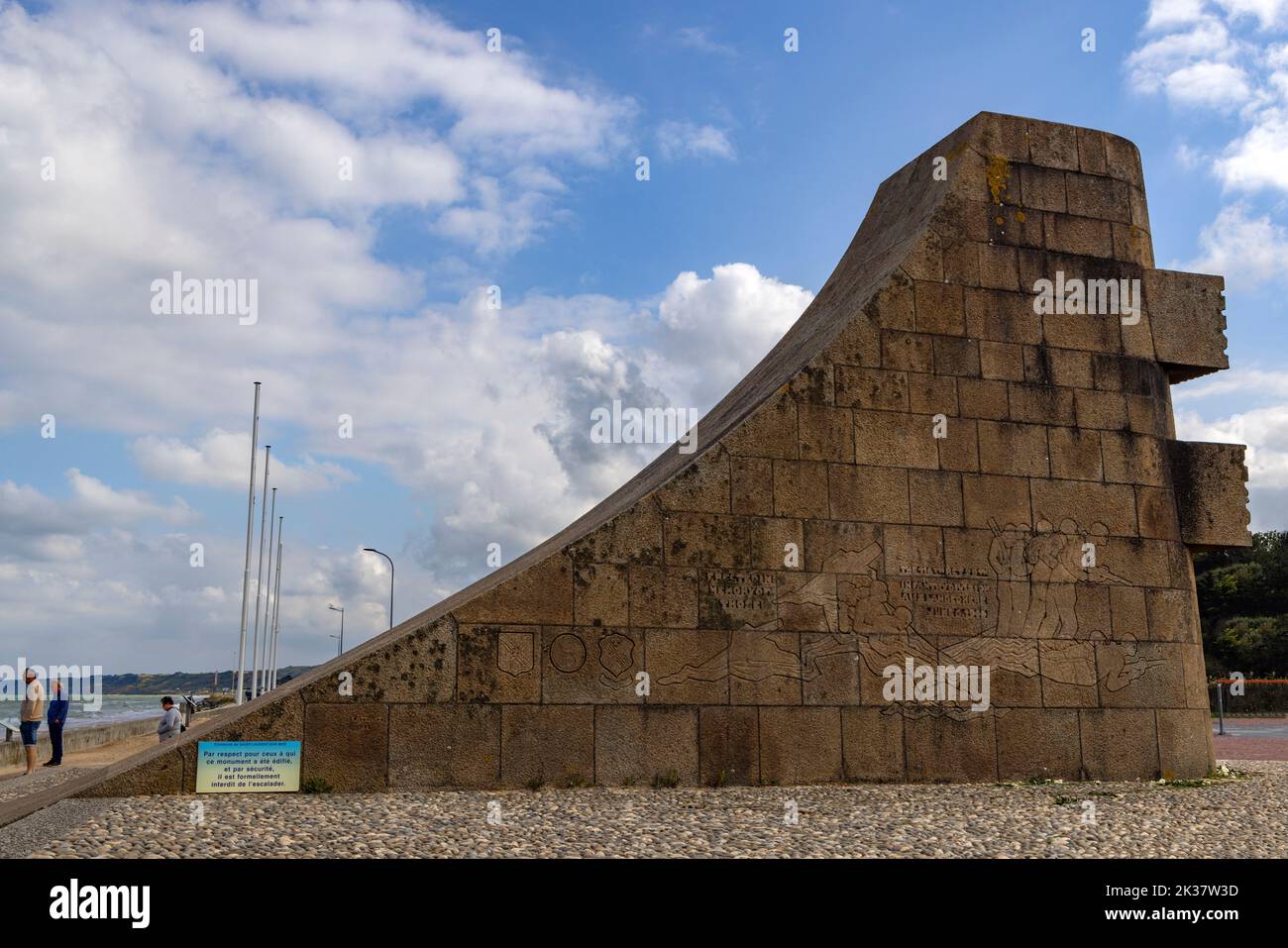 Signal Monument/ Overlord Landing at Omaha Beach, a DDay memorial at