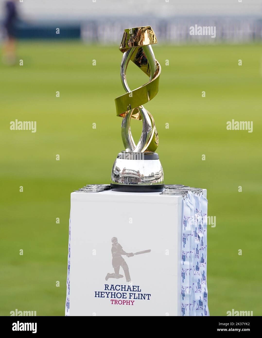 A general view of the Rachael Heyhoe Flint Trophy at Lord's, London. Picture date: Sunday September 25, 2022. Stock Photo