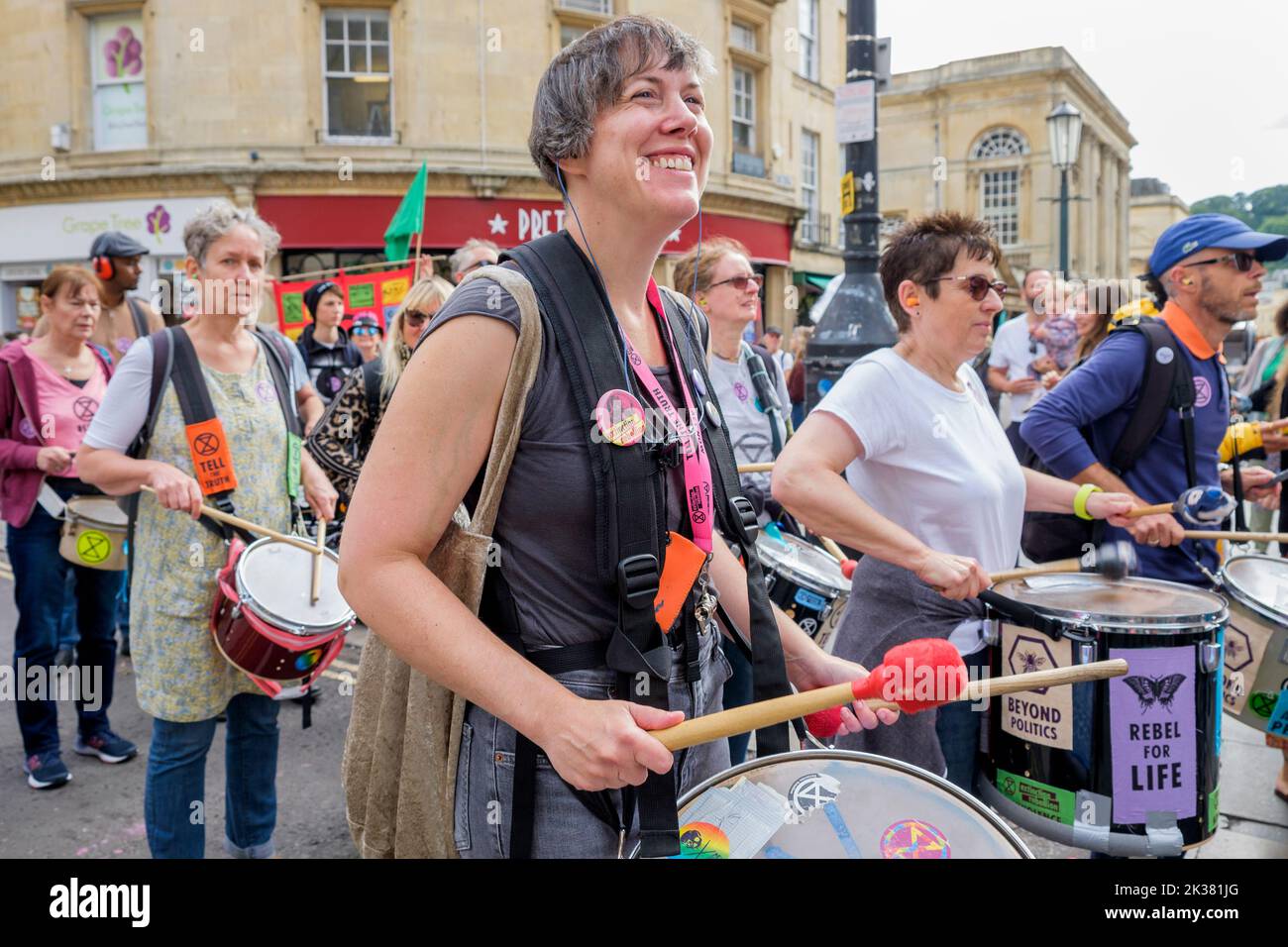 Bath, UK. 25th Sep, 2022. With PM Liz Truss signalling an acceleration