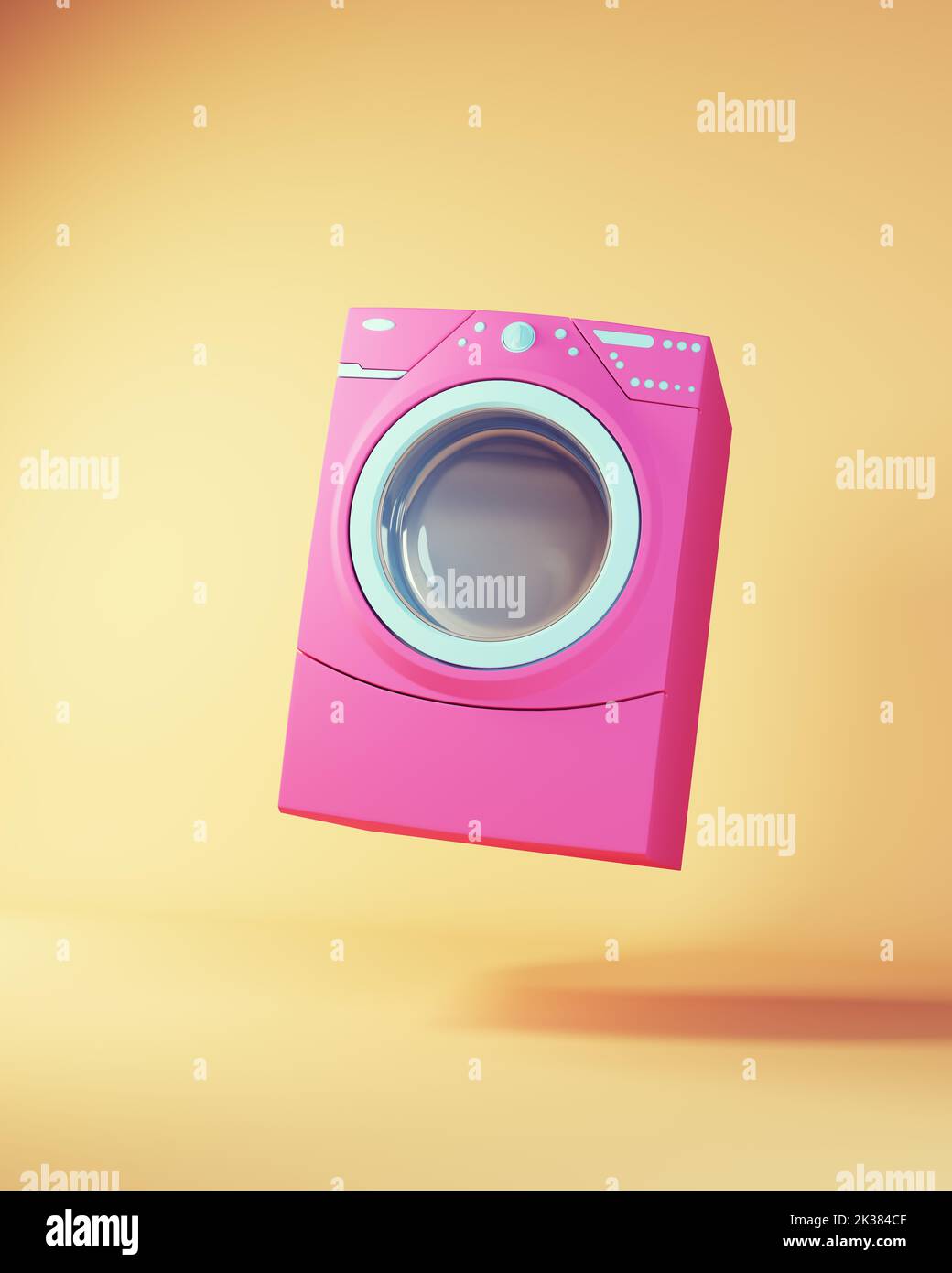 Pink Blue Floating Jumping Washing Machine Household Appliance Laundry