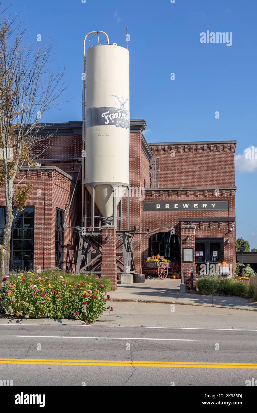 Frankenmuth Brewery Building Extrior Micro Brewery In Frankenmuth Michigan Stock Photo