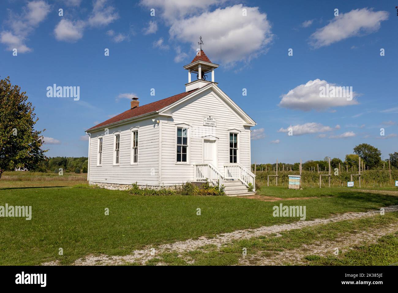The Hart One Room School Schoolhouse In Frankenmuth Michigan Built In 1860 In A Rural Area Outside Frankenmuth In Michigan America Stock Photo