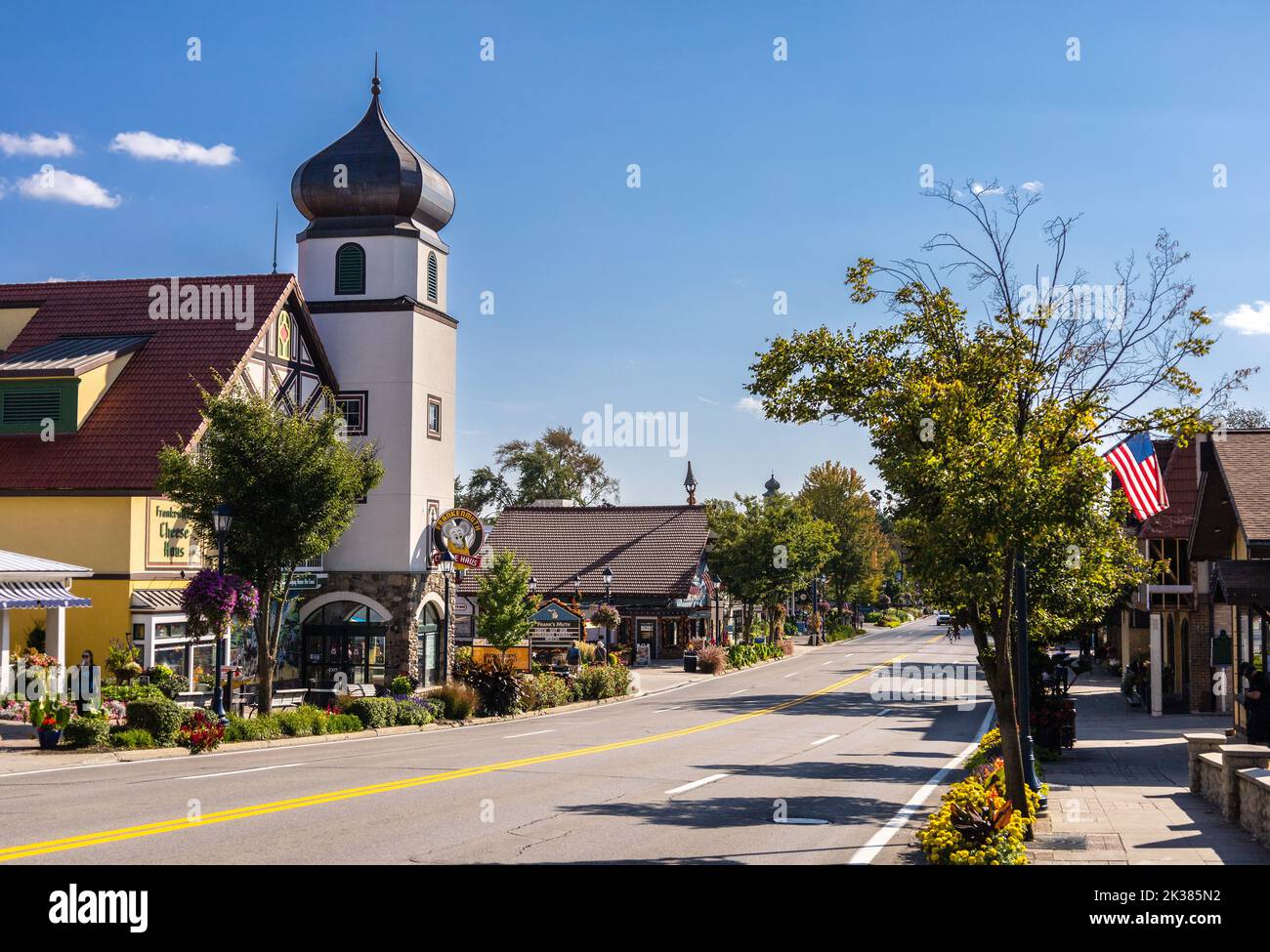 Frankenmuth Cheese Haus On South Main Street In Frankenmuth Michigan America Stock Photo