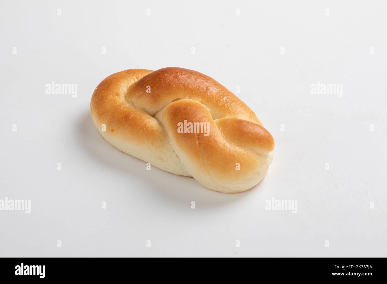 Dried fruit bun isolated on white background Stock Photo