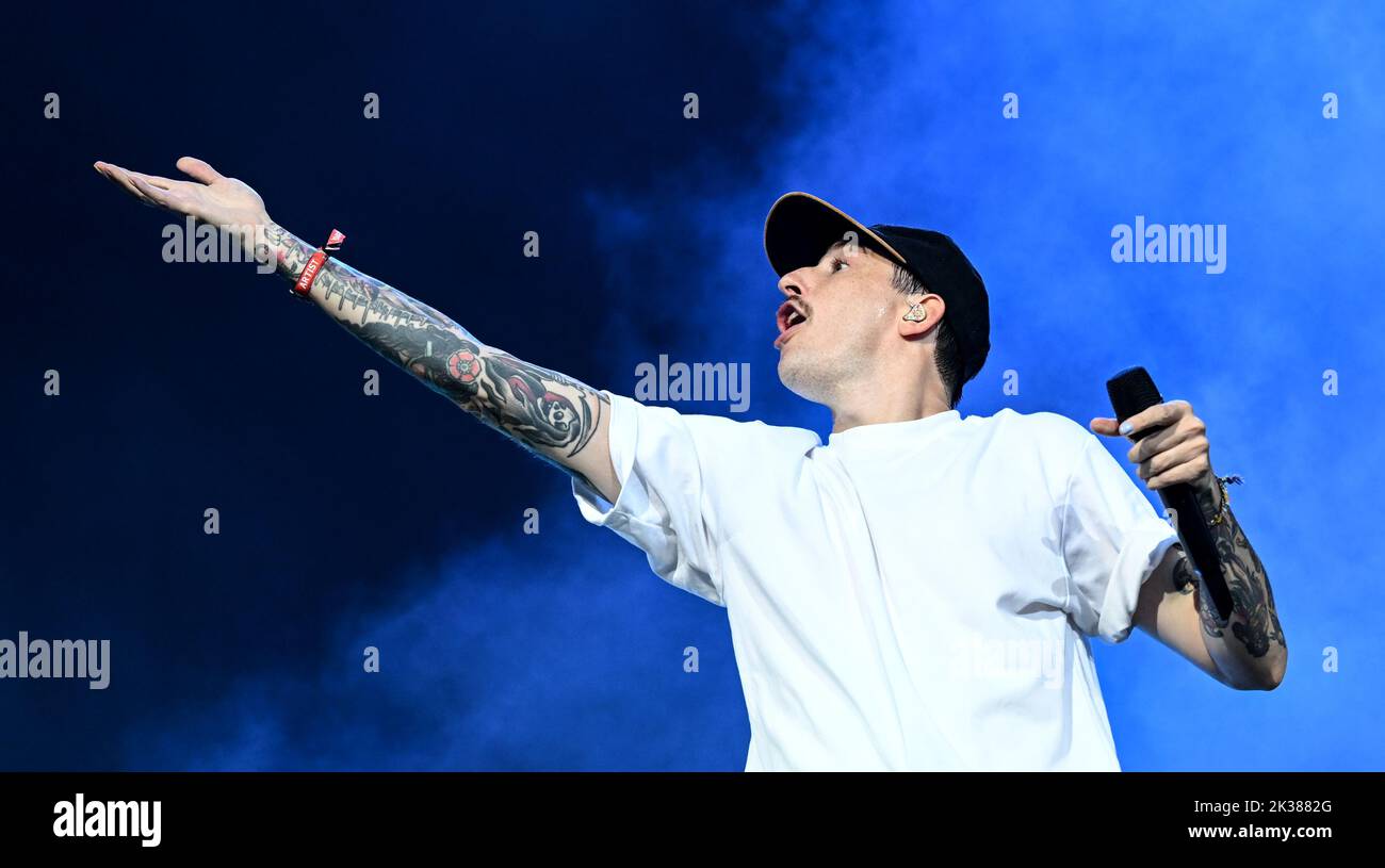 Berlin, Germany. 25th Sep, 2022. Rapper Casper (Benjamin Griffey ...