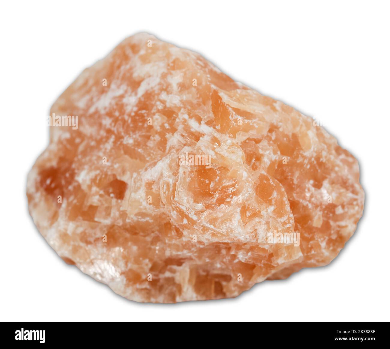 Sunstone mineral specimen isolated on the white background Stock Photo