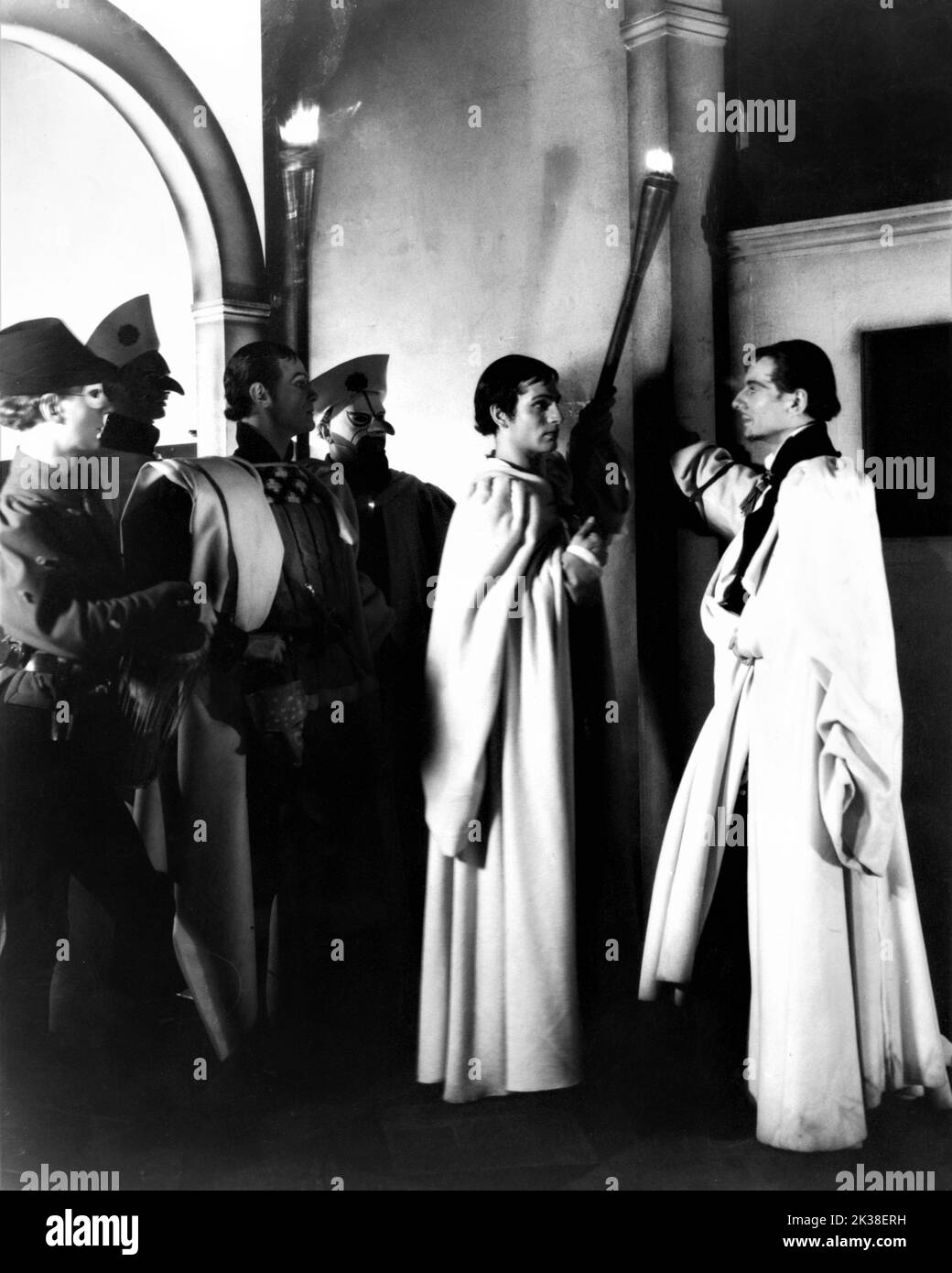 GLEN BYAM SHAW as Benvolio LAURENCE OLIVIER as Romeo and JOHN GIELGUD