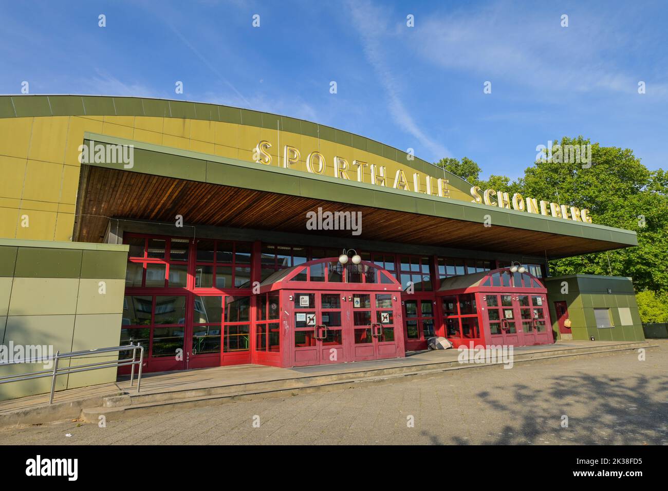 Sporthalle Schöneberg, Sachsendamm, Schöneberg, Tempelhof-Schöneberg, Berlin, Deutschland Stock Photo