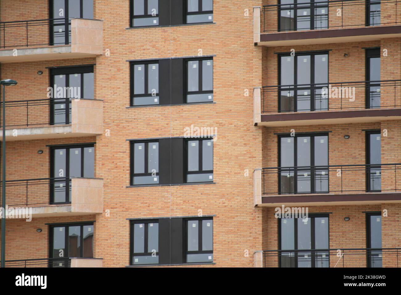 A beautiful view of a modern apartment building with balconies Stock ... - Contemporary Apartments With Private Balconies And Views