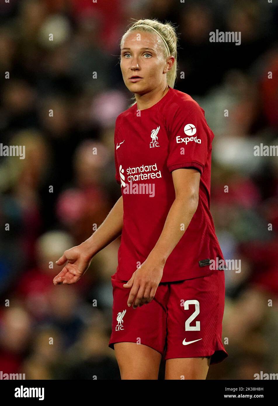 Liverpool's Emma Koivisto during the Barclays Women's Super League match at Anfield, Liverpool. Picture date: Saturday September 24, 2022. Stock Photo