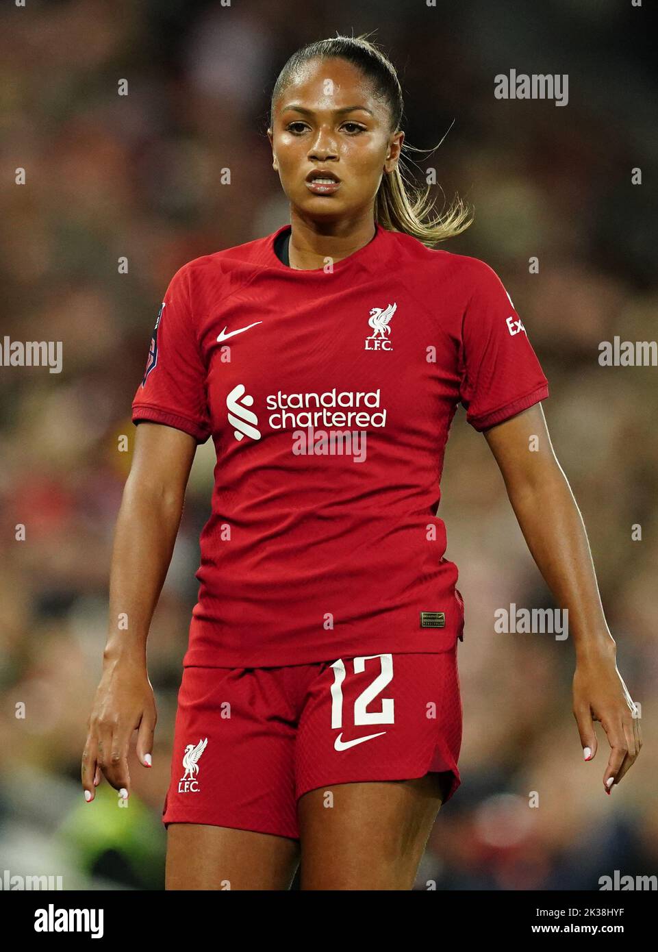 Liverpool's Taylor Hinds during the Barclays Women's Super League match at Anfield, Liverpool. Picture date: Saturday September 24, 2022. Stock Photo