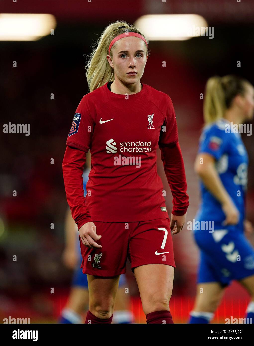 Liverpool's Missy Bo Kearns during the Barclays Women's Super League match at Anfield, Liverpool. Picture date: Saturday September 24, 2022. Stock Photo