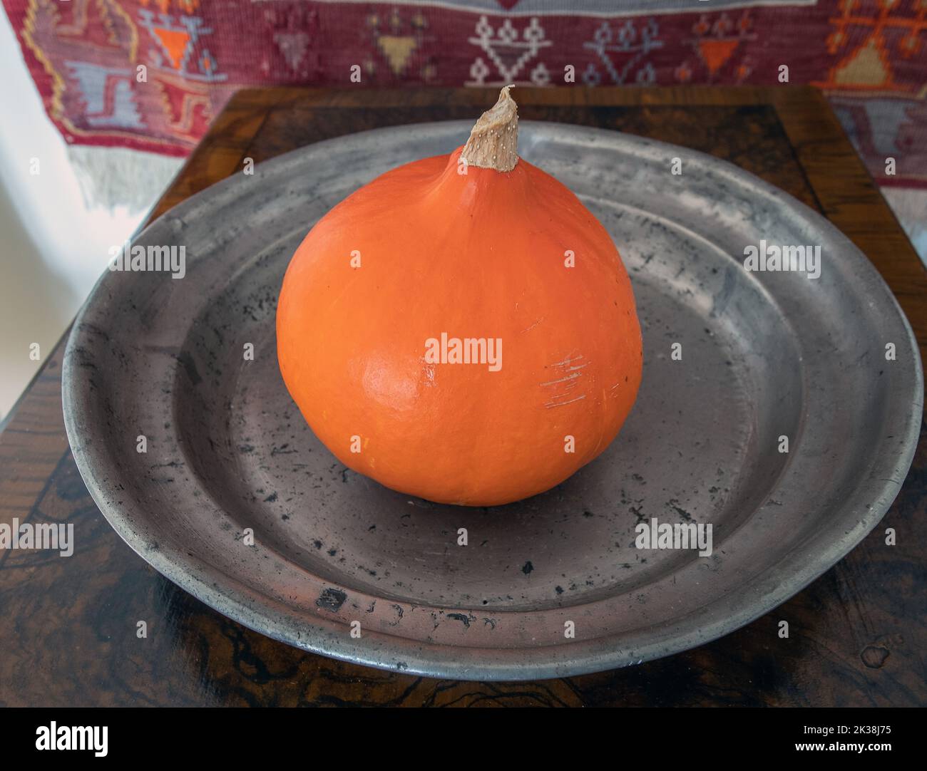 orange mini pumpkin Stock Photo