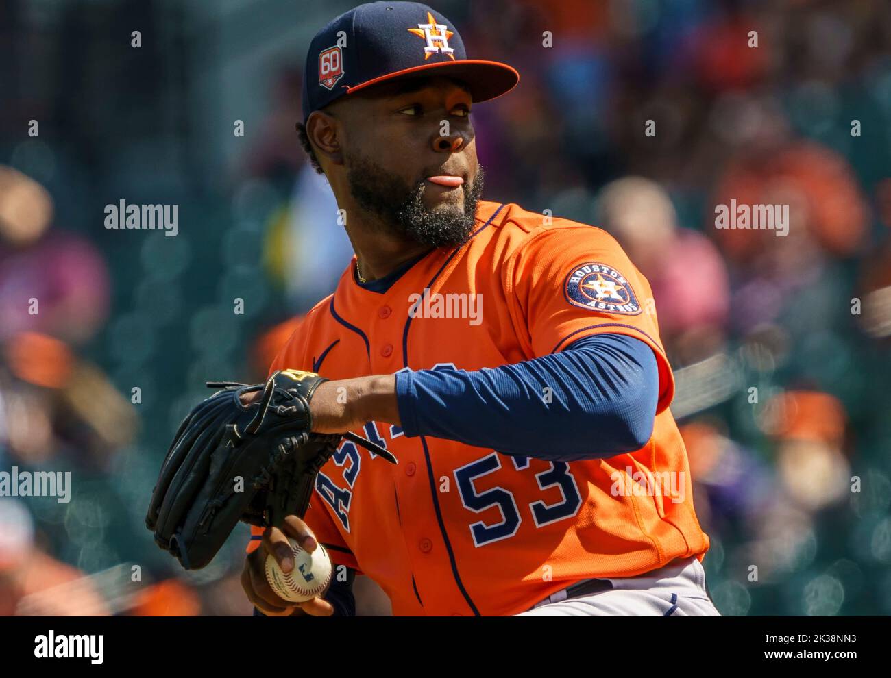 BALTIMORE, MD SEPTEMBER 25 Houston Astros starting pitcher Cristian