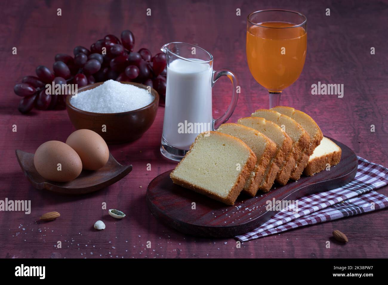 Cake, pastry, birthday cake, isolated on texture background with props