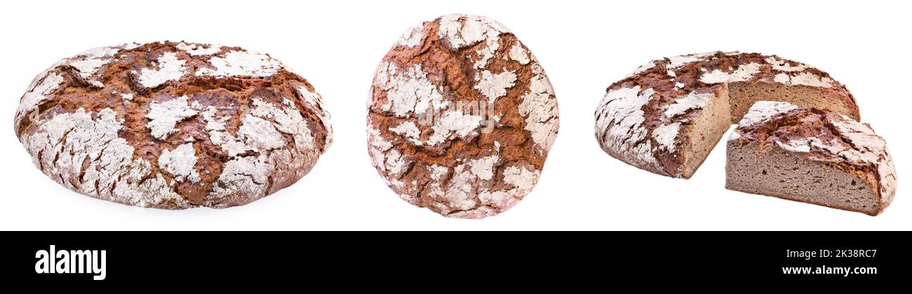 collage of bread isolated on white background Stock Photo - Alamy