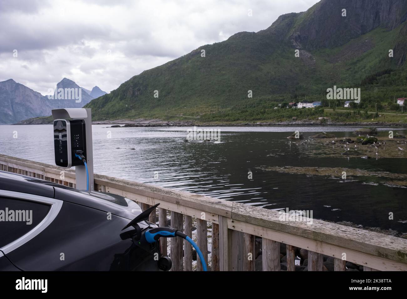 Mefjordvaer Norway July 21 2022 A Static Shot Of A Solid Black 