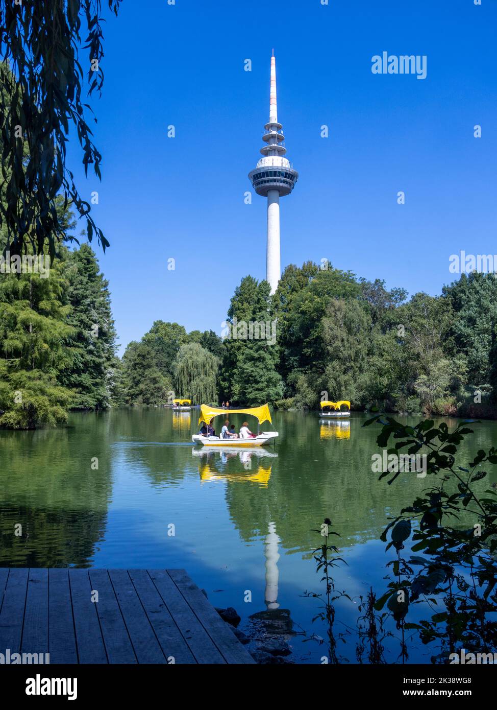 The Luisenpark municipal park in Mannheim, Baden-Württemberg, Germany Stock Photo