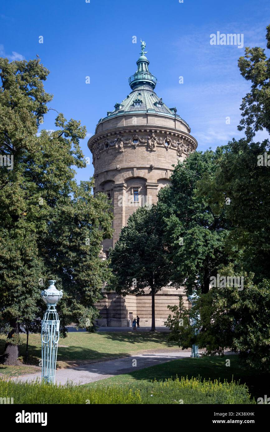 The Water Tower (Wasserturm), Mannheim, Germany. Stock Photo