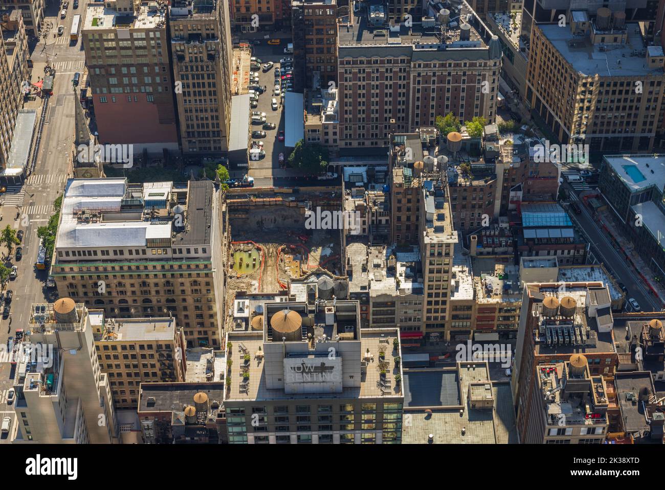 Aerial view of manhattan new york city hi-res stock photography and ...