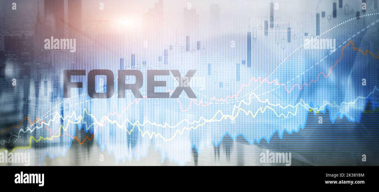 Forex exchange. Financial technology concept. Fintech. Online banking ...