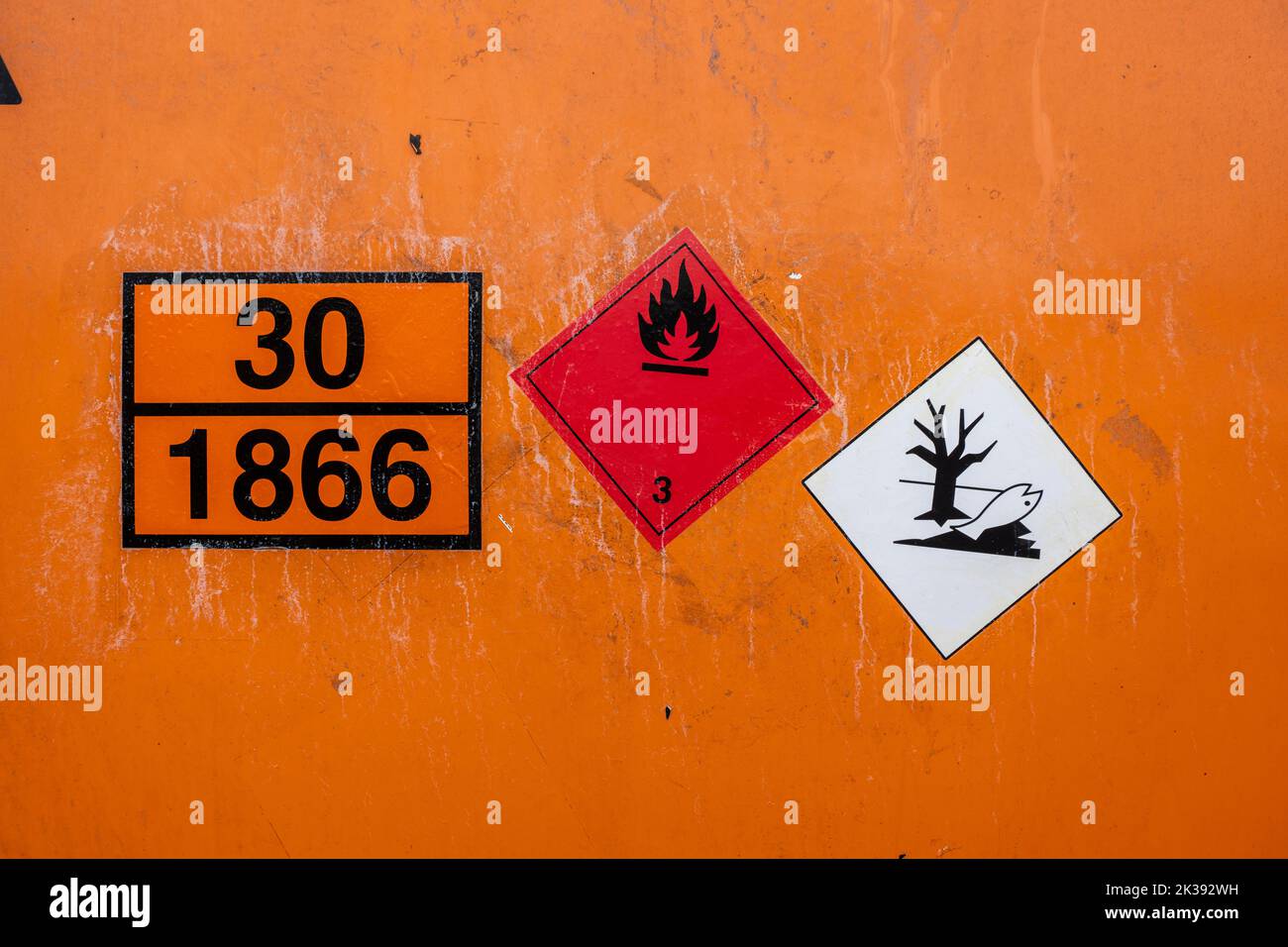 Gothenburg, Sweden July 24 2022 Orange universal tank container