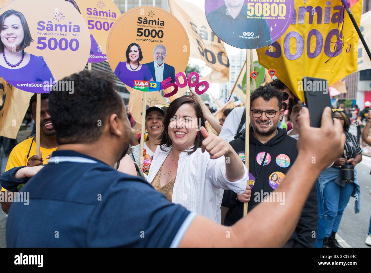 SÃO PAULO, SP - 25.09.2022: CAMPANHA ELEITORAL NA AVENIDA PAULISTA ...