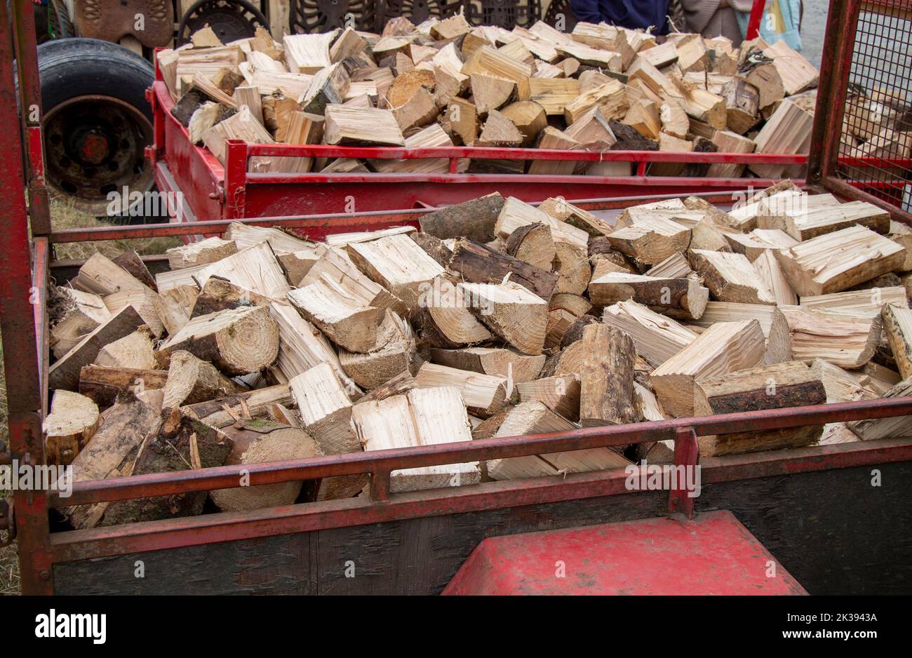 West Cork, Ireland. Sunday 25th September 2022. With the huge increase in Heating Oil prices families on tighter and tighter budgets, struggling to stay warm are turning to burning wood where they can to heat their houses through the Winter. Credit aphperspective/Alamy Live News Stock Photo