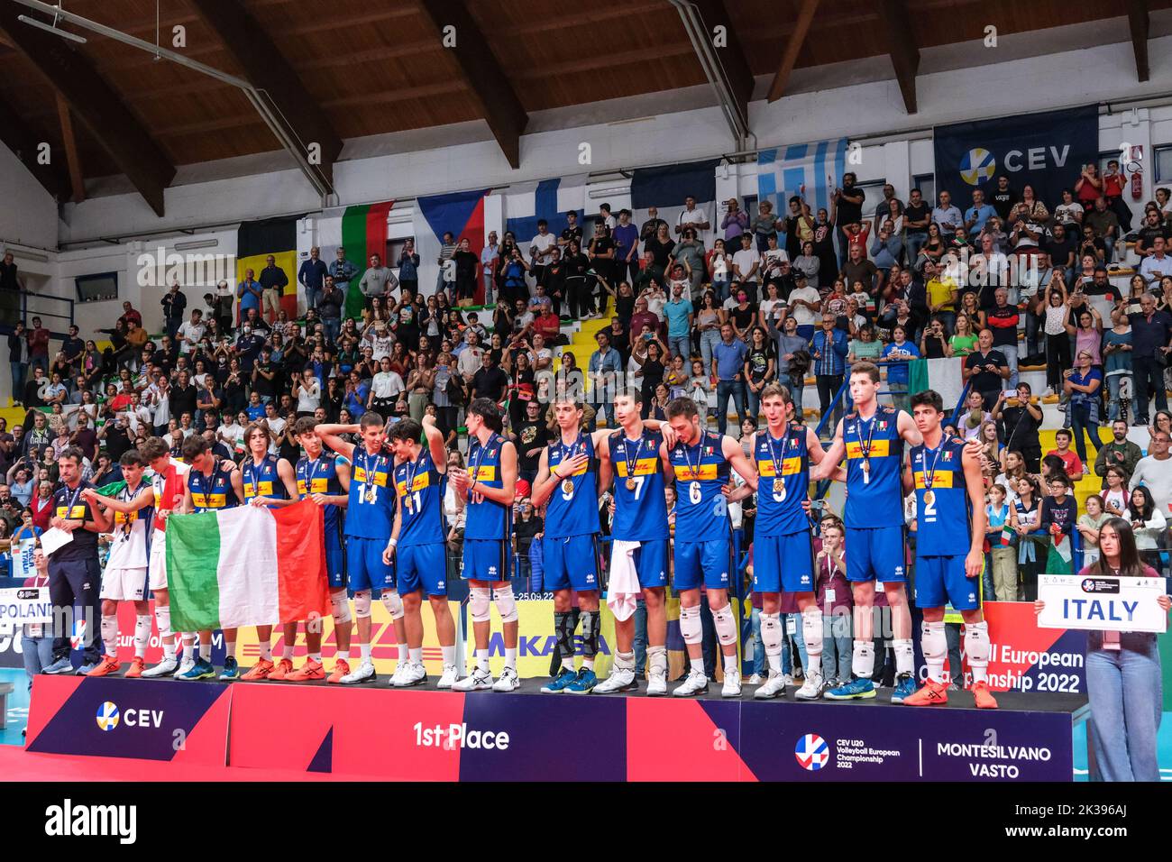 The Italian U20 national team is European Champion during U20 European