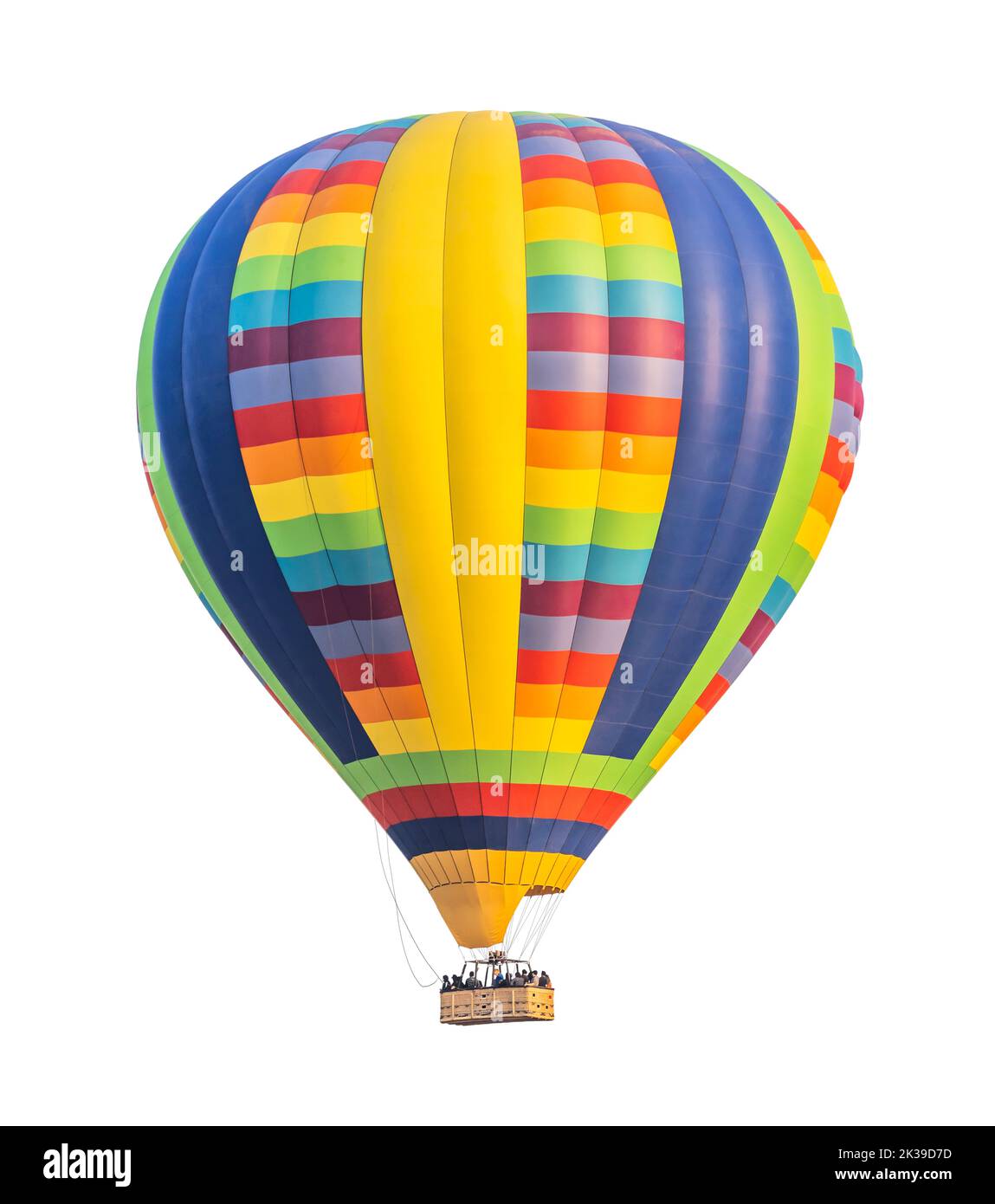 Hot Air Balloon Isolated on a White Background Stock Photo - Alamy