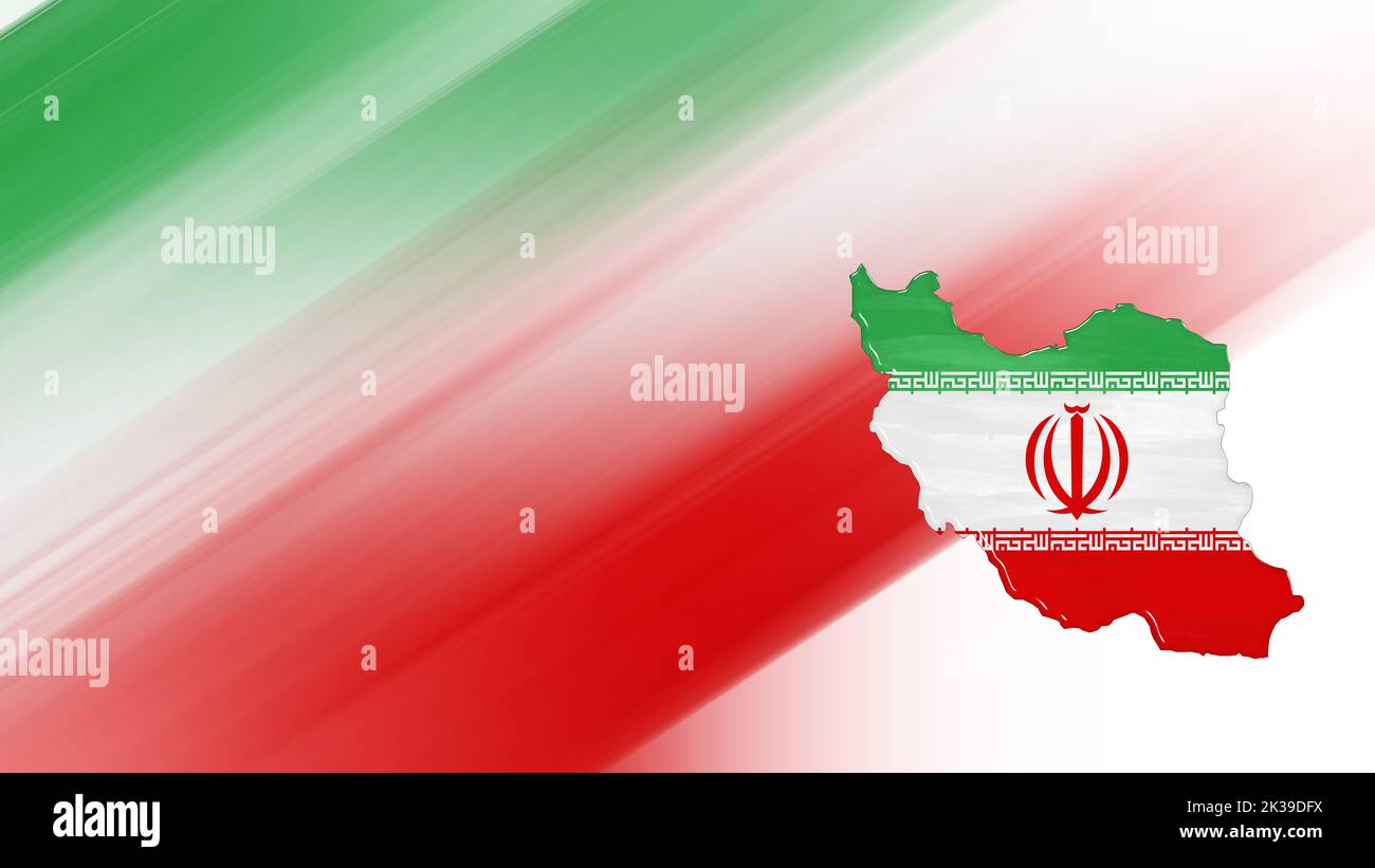 Iran map national flag hi res stock - Map Of Iran Flag Map National Colors Background 2K39DFX
