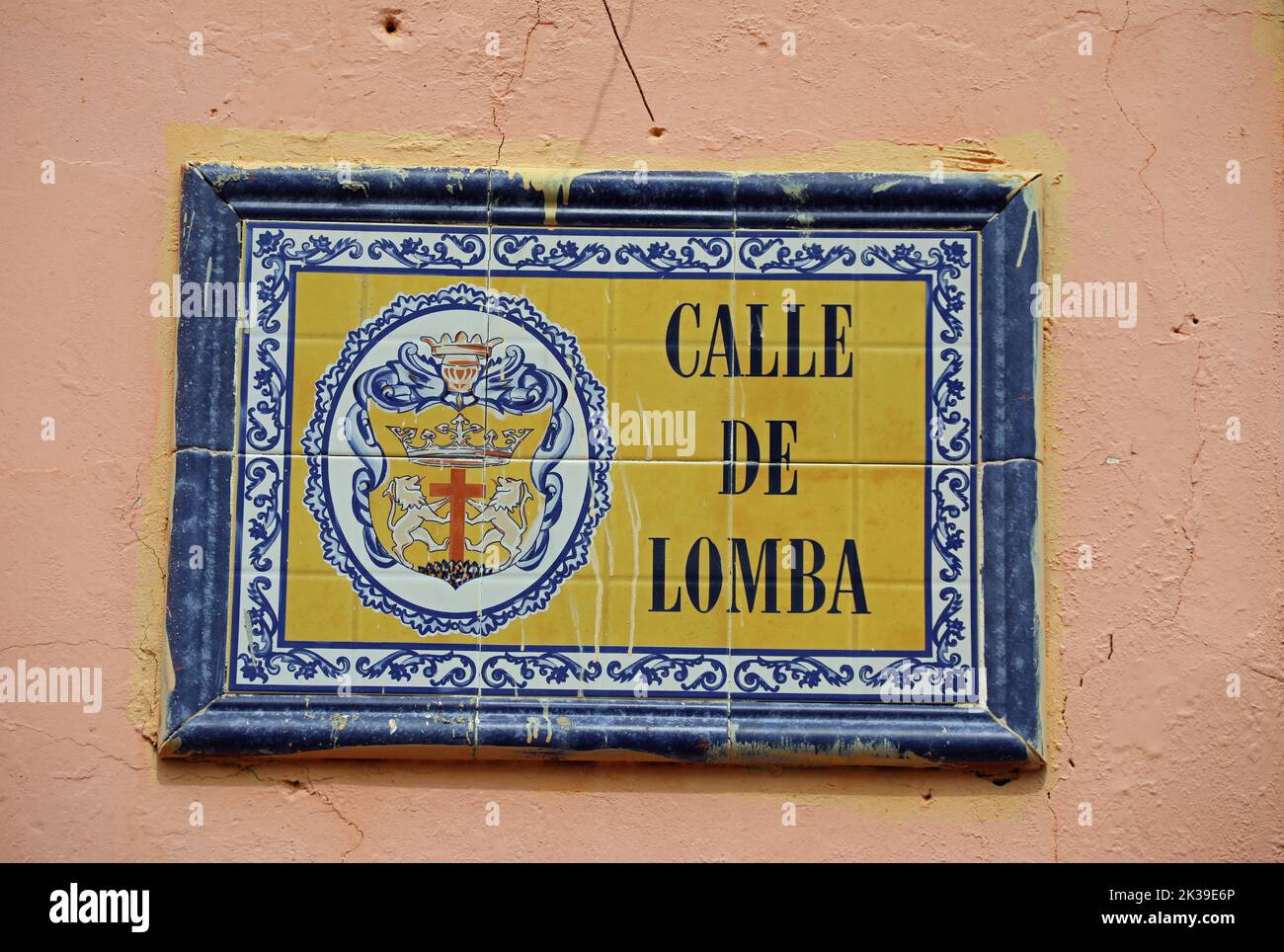 Calle de Lomba in Cartagena Stock Photo
