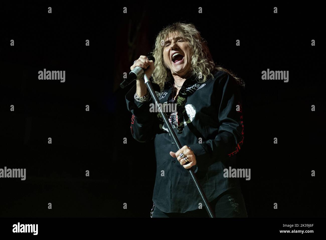 LONDON, ENGLAND Whitesnake perform on stage during their Farewell Tour