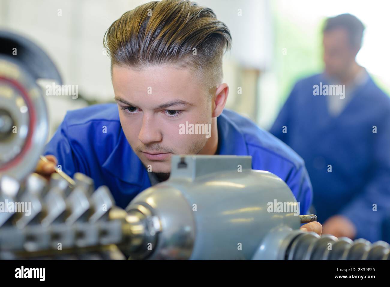 young male engineer at work Stock Photo