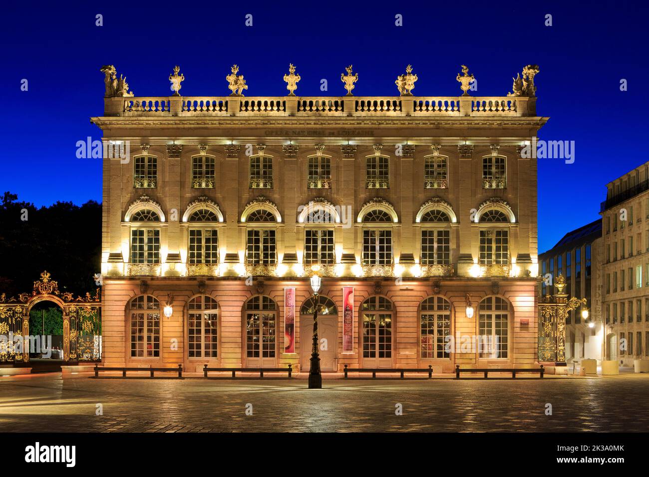 The Opera house (formerly the Bishop's Palace) in classical and art nouveau style at Place Stanislas in Nancy (Meruthe-et-Moselle), France Stock Photo