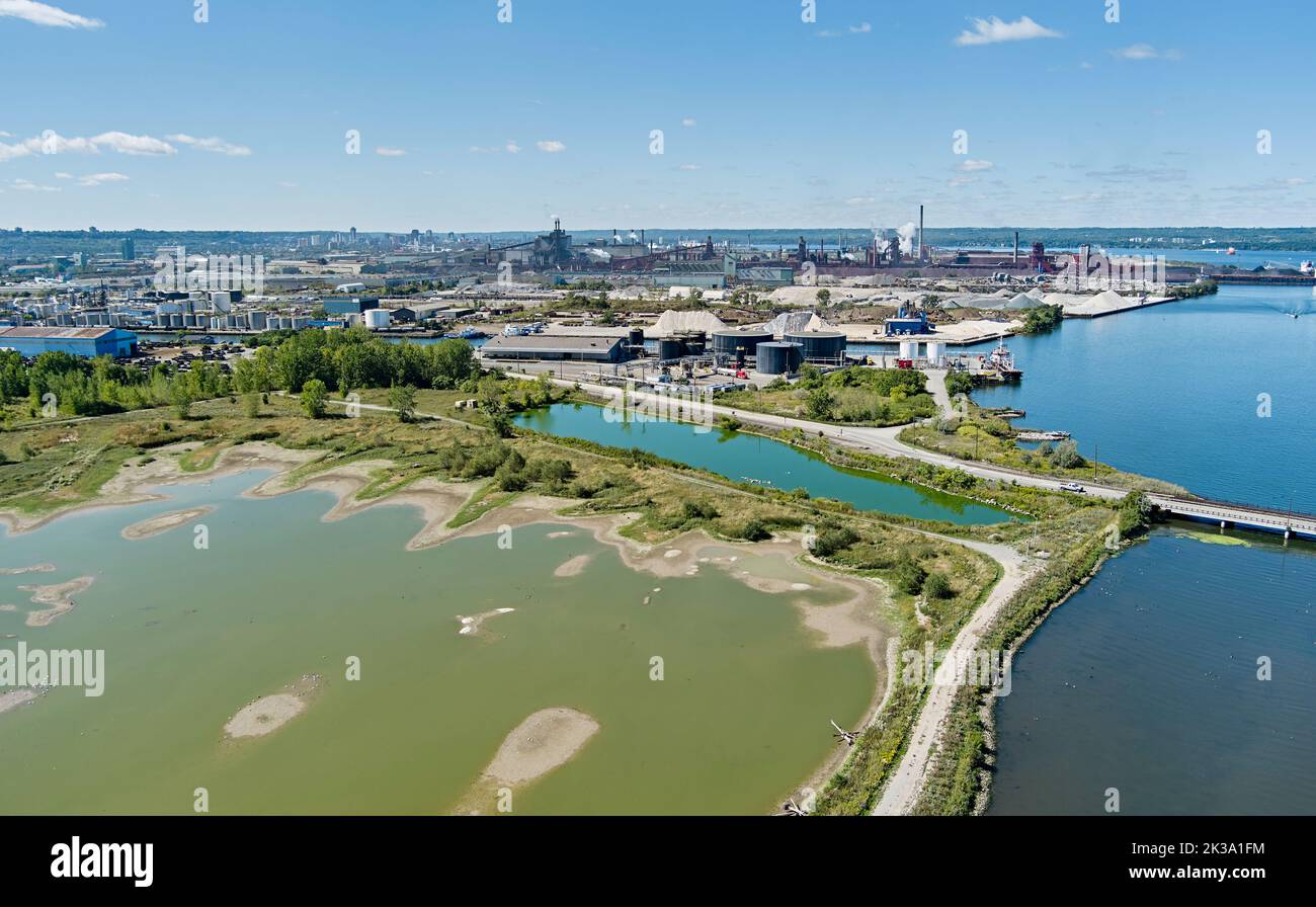 Hamilton Industrial Area steel mills Stock Photo Alamy